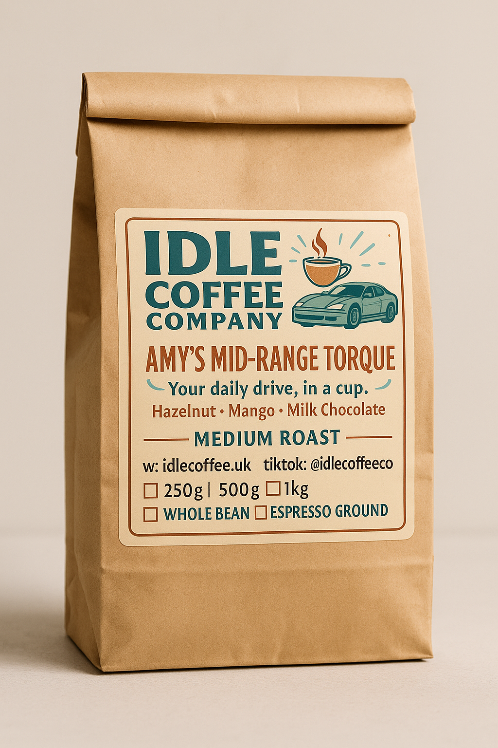 Amy's Mid-Range Torque Medium Roast 250g Espresso Ground - WLB#51-250-ES